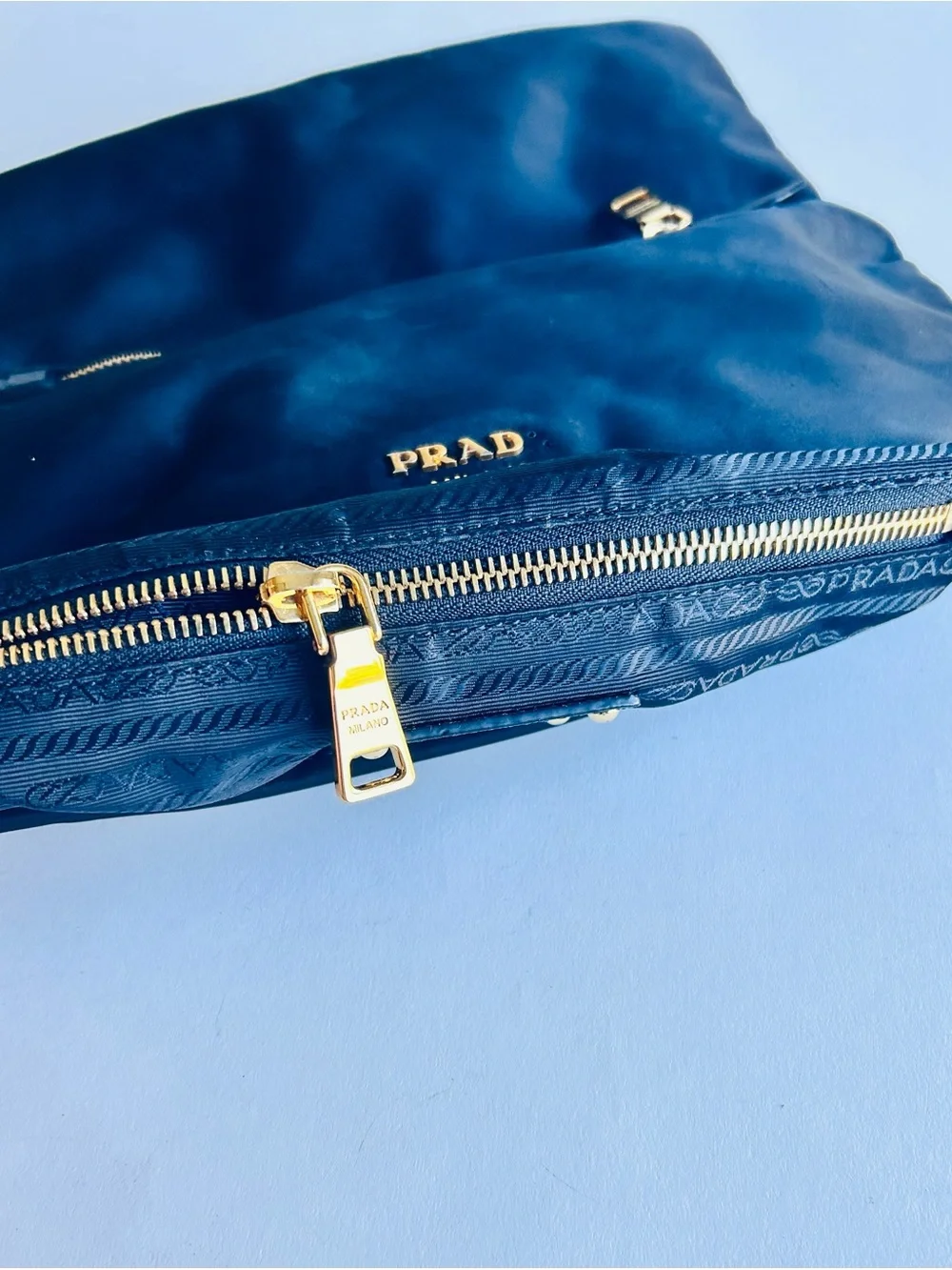 Prada Black Nylon Fold-Over Clutch - Picture 13 of 13